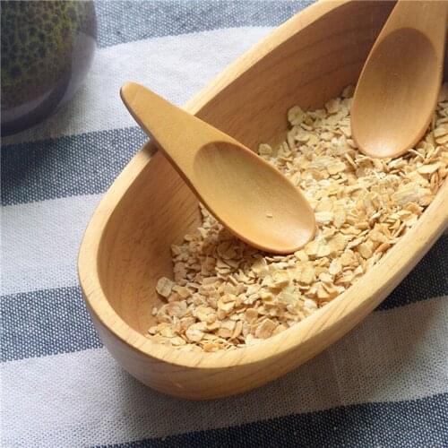 Mini Creative Tea Spoons Wood Condiment Scoop Flatware Coffee Tea Milk Small Mini Sugar Spoon Practical Spoon Kitchen Gadgets