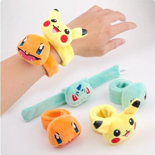 10cm Pokemon Pikachu Squirtle Charmander Bulbasaur Ruler Toys Soft Stuffed Doll Children Gifts
