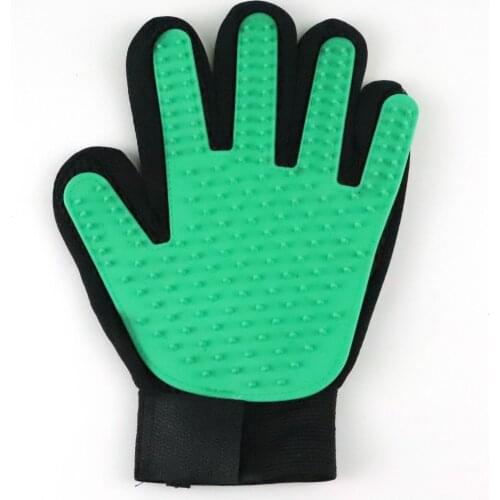 Pet Gloves Cat Clean Massage Mane Gloves Dog Bath Brush Beauty Hair Removal Gel Gloves