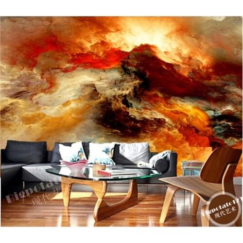 Custom ceiling wallpaper, star Nebula oil painting for bedroom living room ceiling wall waterproof wallpaper papel de parede