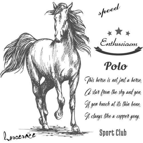 DABOXIBO Galloping Horse Clear Stamps Mold For DIY Scrapbooking Cards Making Decorate Crafts 2020 NEW Arrival