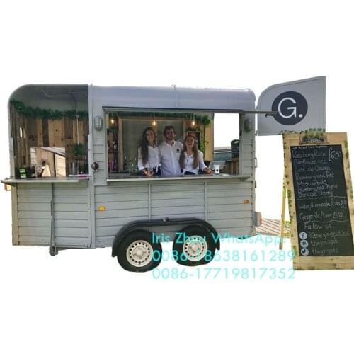 Modern Outdoor Mobile Catering Food Trailer / Horse Box Food Truck Business
