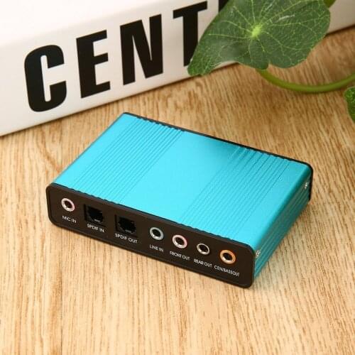 High Quality Professional External USB Sound Card Channel 5.1 Optical Audio Card Adapter for PC Computer Laptop