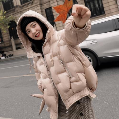 Women Cotton Jacket Female Warm Jackets New Short Parka Hoodies Down Cotton Winter Jacket Women Parkas Short Coat HK158
