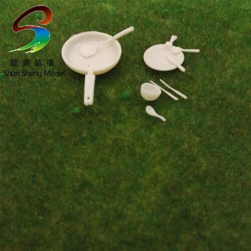 10Sets Scale 1/20--1/25 Model Furniture for Western tableware white color ,model building material furniture,mini furniture