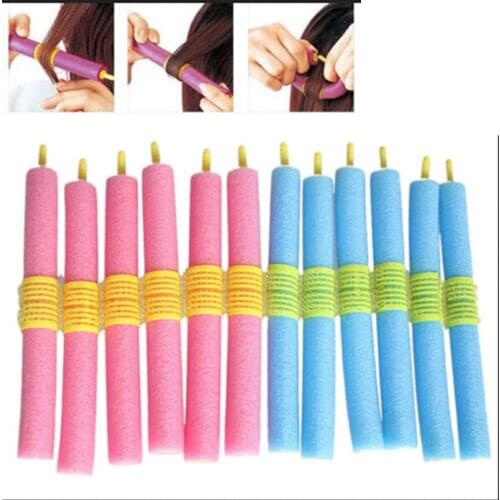12pcs/5PCS Hair Curler Magic Sponge Foam Cushion Hair Styling Rollers Twist Tool