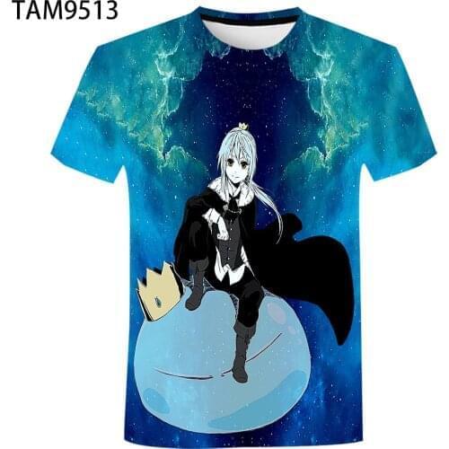 2021 Casual Fashion Tshirt Summer New Casual Men/women/kids / T-shirt That Time I Got Reincarnated as a Slime 3D Plus Size Tops