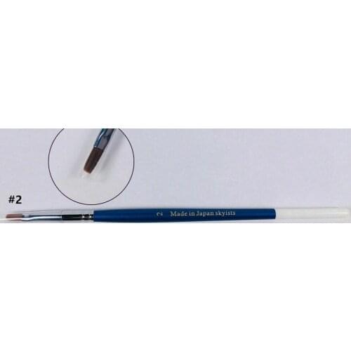 3Pcs Skyists Dental Porcelain Brush Pen #2 Dental Lab Equipment Nylon Head Plastic Body Made In Japan