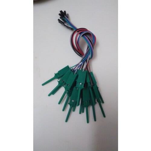 5PCS test hook clip. Logic analyzer test folder For USB Saleae 24M 8CH