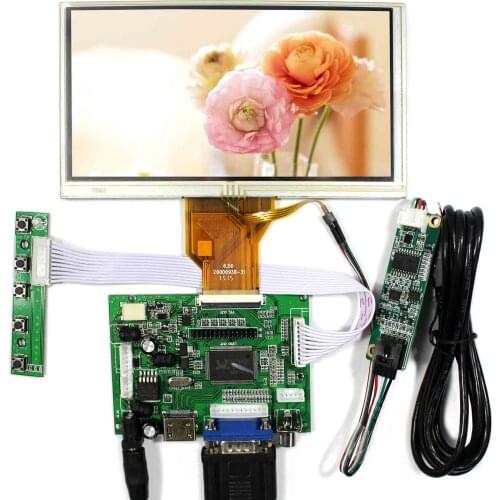 6" AT065TN14 800X480 HD MI VGA AV ACC LCD Controller Board 4wire Resistive Touch Screen 6.5inch IPS LCD Screen