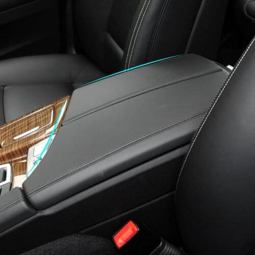 Only LHD Car Accessories Microfiber Leather Center Console Lid Armrest Box Cover Trim For BMW 5 Series F10 2011 - 2016 2017