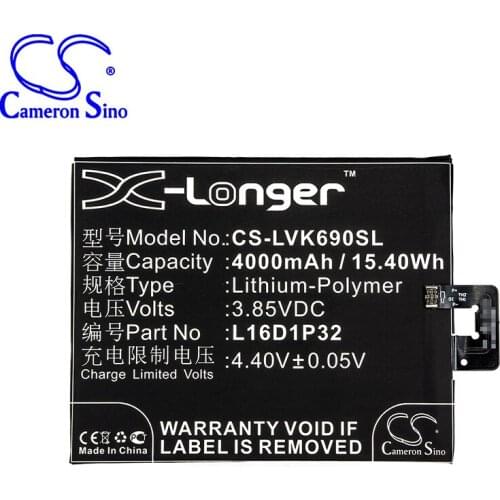 CameronSino for LENOVO PB2-670N PB2-690N Phab 2 Phab 2 Pro L16D1P32 battery