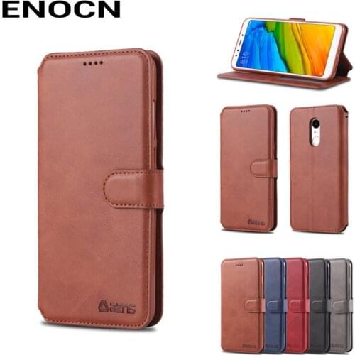 Wallet Case For Redmi 5 Plus Cover Case Redmi 5 Plus Luxury PU Leather Flip Full Protector Shockproof Vintage Phone Housing