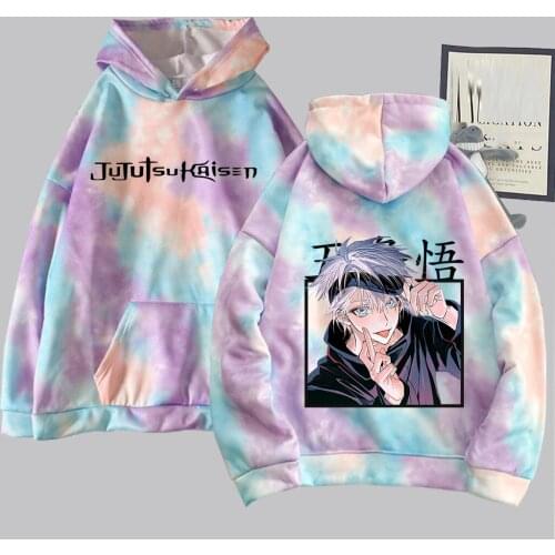 Jujutsu Kaisen Print Hoodies Harajuku Men Women Hip Hop Longs Sleeve Autumn Winter Clothing Streetwear Pullover