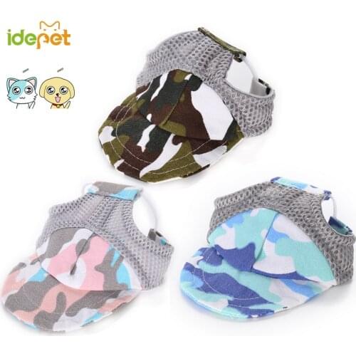 Pet Dog Cap With Ear Holes for Small Dogs Hap Canvas Cap Dog Baseball Beach Visor Hat Puppy Outdoor Cap Headdress Accessories 30