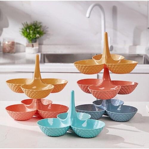 Creative Stackable Storage Basket Dried Fruit Snack Organizer Household Tool Dinnerware Sets