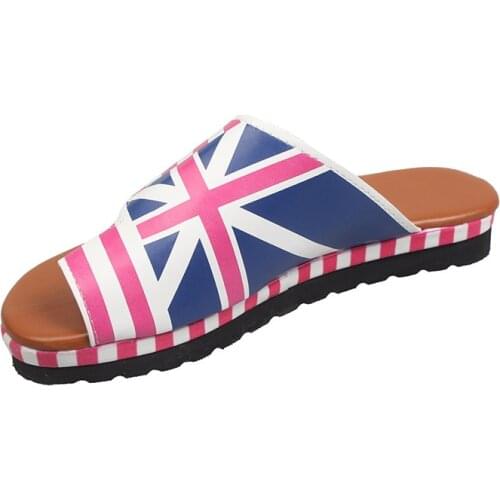 Summer Comfortable Thick-soled Sandals Lightweight Ladies Breathable Slippers Non-slip Casual Flip Flops Wedge Heels Large Size