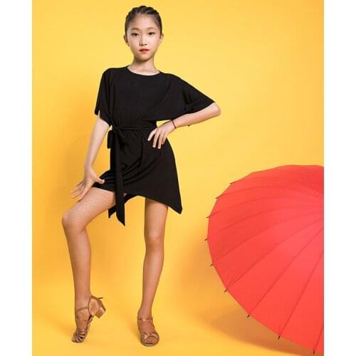 Fashion Solid Modal Loose Latin Dance clothes Top for little girl/children/kids ,Ballroom Tango Costume Performance Wears G1031