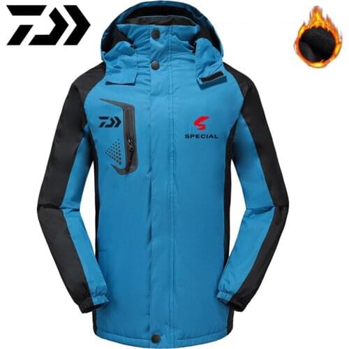 2020 New DAIWA Fishing Jackets Outdoor Thick Warm Cotton Camping Fishing Clothings Autumn Winter Men Sport Fishing Clothes