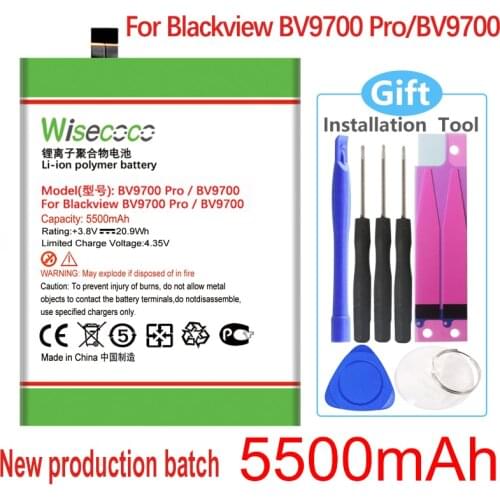WISECOCO Battery For Blackview BV9700 In Stock High Quality Phone