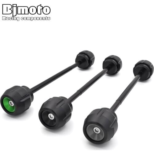 BJMOTO Motorcycle CNC Front Axle Slider For Kawasaki Z900 2017 2018 2019 2020