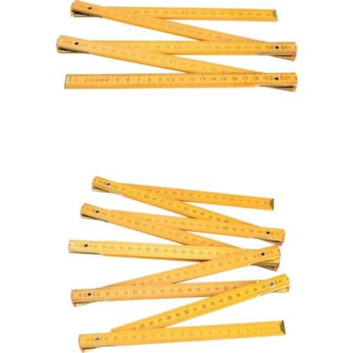 Portable Carpenter Wooden Folding Ruler