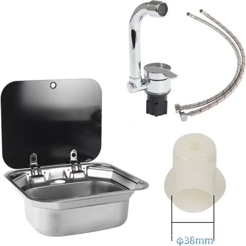 Caravan Camper Kitchen Stainleless Steel Sink Hand Wash Single Bowl Basin Sink for Marine Boat Sink