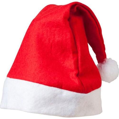 Christmas Santa Claus Hats Red And White Cap Party Hats For Santa Claus Costume Christmas Decoration For Kids Adult LX2668