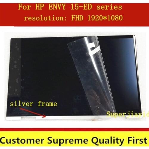 Free shipping with touch For HP ENVY X360 15-ED 15T-ED000 15T-ED100 15-ED1047NR 15-J043ED LCD DISPLAY TS ASSMBLY replacement