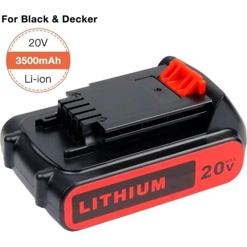 20V/18V 3.5Ah Li-ion LBXR20 Replacement Battery for Black Decker BL2018 LBXR20 LBXR2020-OPE LB20 LBX20 GKC1825L GTC1850L20