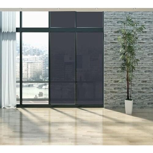 SUNICE Skin Protection Dark Black Building Window Tint Film 5%VLT 100%Anti-UV Nano Ceramic Solar Tint Sun Control 90cmX500cm