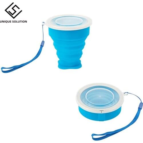 Telescopic Folding Water Cup Collapsible Travel Coffee Tea Mug Silicone Camping Hiking Water Cup Drinkware