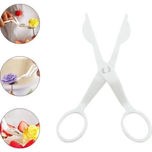 Piping Flower Scissors Kitchen Baking Pastry Cake Decorating Tools Plastic Cream Decorating Scissors DIY Baking Gadgets