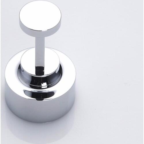 Vidric Solid Brass Chrome round Clothes hooks kitchen hook Bathroom robe hook single wall hanging hook WT-1201