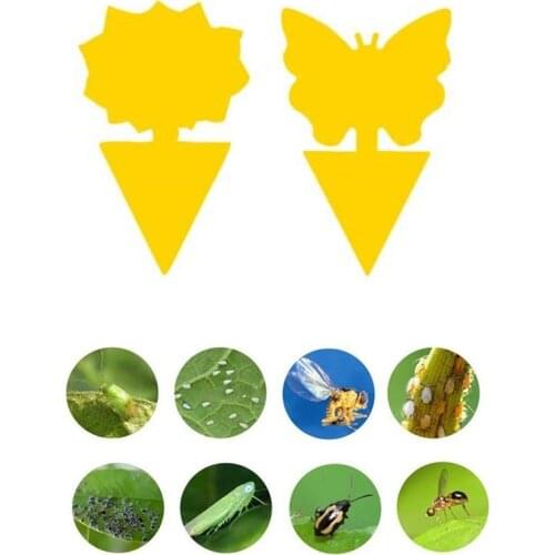 Yellow Double-sided Strong Sticky Board Fungus Gnats Insect Catcher Plant Insect Sticker Control home Garden flower pot supplies