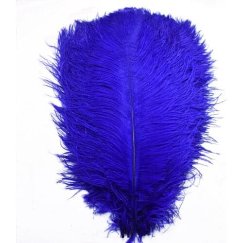 10Pcs Large Ostrich Feathers Wedding Craft Plume DIY Royal Blue Natural Big Feather Jewelry Making Party Home Decoration 15-70CM
