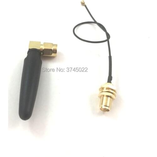 100pcs 2.4Gh Antenna Wifi 2dbi Sma Male Plug with 100pcs Sma Female to ipx.ufl Connector Pigtail Cable RF1.13 15cm