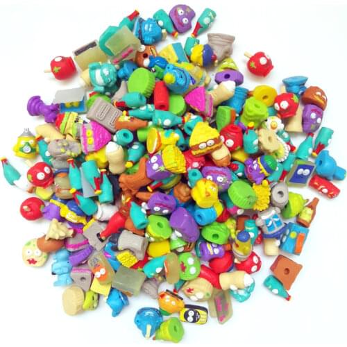 100pcs/lot Trashs Mini Action Figure Packing Grossery Rotten Bin Monster Gang Squishy slime Toy Cute 3D Collection