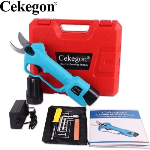 16.8/21V Cordless Pruner Lithium-ion Pruning Shear Efficient Fruit Tree Bonsai Pruning Electric Tree Branches Cutter Landscaping