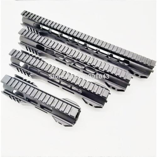 7 10 12 15 inch tactical ar 15 AR15 MLOK handguard Free Float Super Slim Handguard Quad Rail steel Nut for M4 M16
