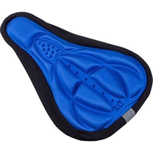Cycling MTB Bicycle Saddle Cover Comfortable Bike Seat Cushion 3D Breathable Soft Pad Blue