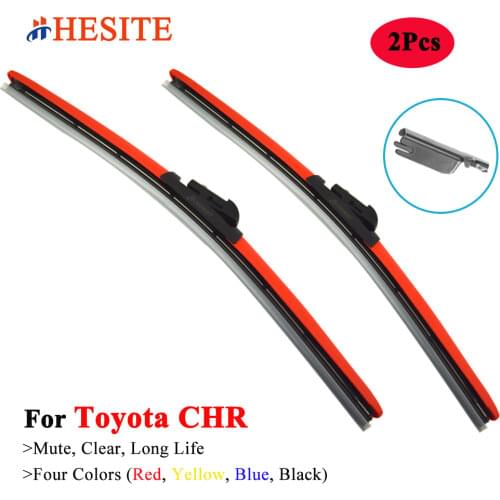 HESITE Colorful Windshield Wiper Blade For Toyota C-HR AWD GR Sport Koba 1.8 2.0 I Accessories 2017 2018 2019 2020 Hybrid Wipers