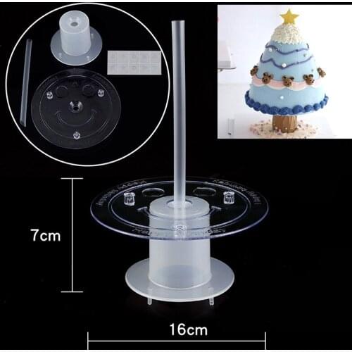Birthday anniversaire party 4/6/8 inch Cake decorating tool bracket spacer birthday cake stand make Christmas tree cake