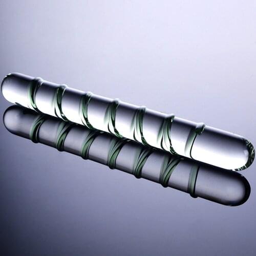 EXVOID Glass Dildo No Vibrator Anal Plug Vaginal AV Stick Butt Plug G Spot Massager Adult Products Anal Sex Toys for Women Men