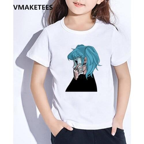 Kids Summer Short Sleeve Boys & Girls Tshirt Children Game Sally Face Cartoon Print T-shirt Funny Casual Baby Clothes