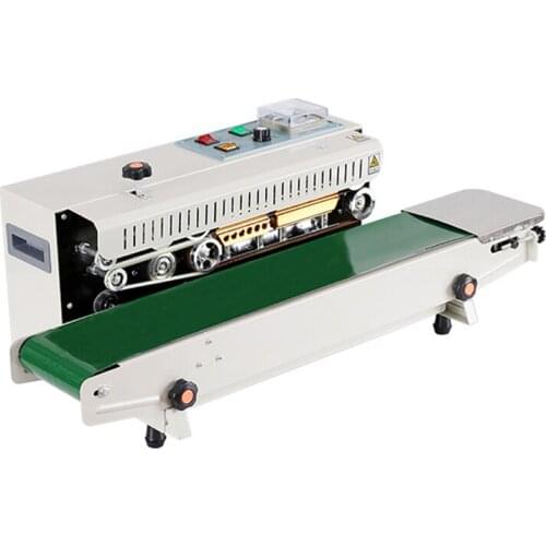 Hot selling continuous automatic sealing machine aluminum foil paper plastic bag food packaging sealing machine