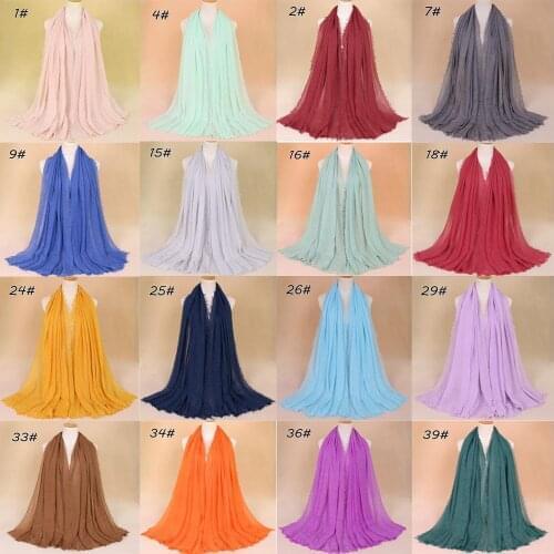 Fashion Modal Cotton Jersey Hijab Scarf Long Muslim Shawl Plain Soft Turban Tie Head Wraps For Women Africa Headband 180x75cm