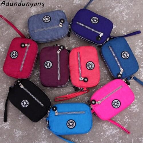 Fashion Women Nylon Wallet Card Holder High Quality Waterproof Lady Small Cell Phone Bags Purse Clutch