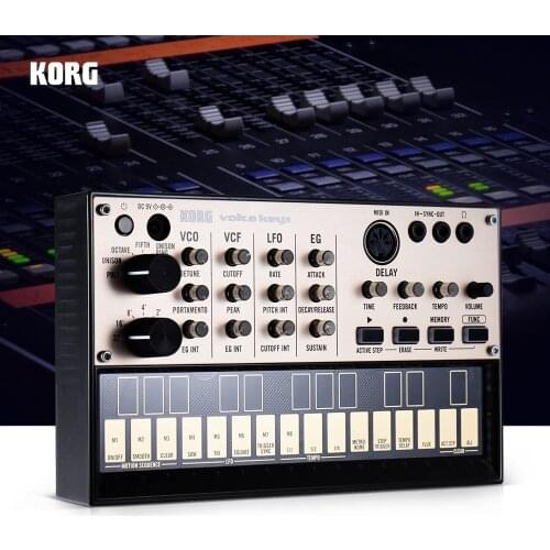 KORG VOLCA KEYS Portable Analog Synthesizer Synth Built-in Delay Effect Loop Sequencer with MIDI In 3.5mm Sync In/ Out Headphone
