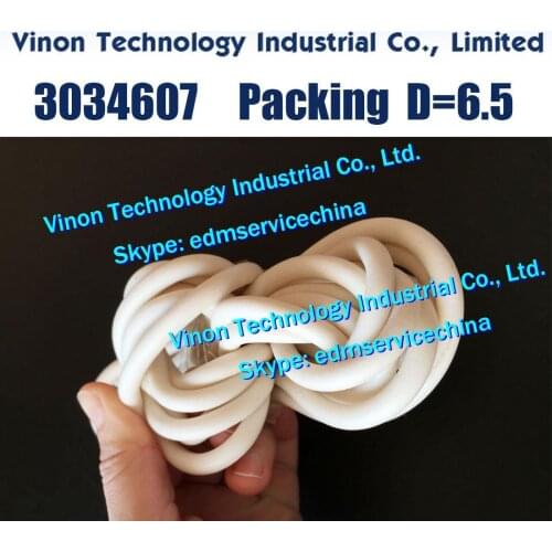 Sold as Per Meter) 3034607 Packing Round D=6.5mm for Sodic k AQ360LX,AQ560LX wire cut edm machine edm Sealling Parts for repair